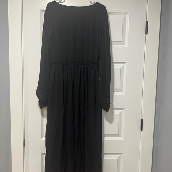 Joyfolie Black Bishop Sleeve Dress - Picture 6 of 8